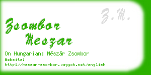 zsombor meszar business card
