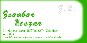 zsombor meszar business card